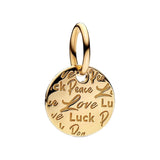 925 Silver Peace, Love & Luck Charm for Bracelet
