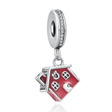 925 Silver High Heel Lighthouse Pendant for Bracelet Gift
