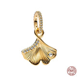 925 Silver Pendent Turtle Dragonfly Ginkgo Charm Jewelry Gift