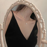 925 Silver Heart Necklace Pearl Choker