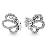 925 Silver Earring Heart Marquise Snowflake Women Gift