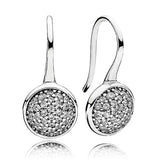 925 Silver Butterfly Pearl Heart Hoop Earrings