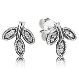 925 Silver Earring Four-leaf Clover Pearl Dragonfly Women Jewelry