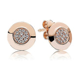 925 Silver Earring Heart Enchanted Crown for Women Gift
