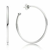 925 Silver Rose Heart & Circle Hoop Earring for Women