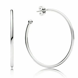 925 Silver Rose Heart Circle Hoop Earring Women Gift