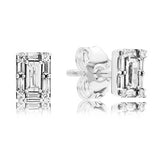 925 Silver Rose Classic Earring with Crystal for Women