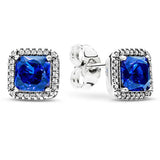 925 Silver Rose Classic Earring with Crystal for Women