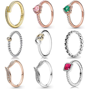 925 Silver Ring Elevated Heart Leaves Asymmetric Stars Ring