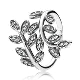 925 Silver Wishbone Love Eternal Braided Teardrop Ring