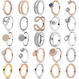 925 Silver Two-tone Circles Reversible Elevated Heart Thick Band Ring