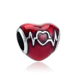 925 Silver Red Fish Watermelon Charm for Bracelet DIY Jewelry