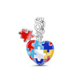 925 Silver Red Fish Watermelon Charm for Bracelet DIY Jewelry