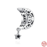 925 Silver Retro Charm Beads Bracelet Women Jewelry Europe Pendant Gift
