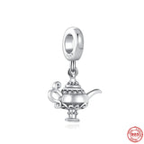 925 Silver Retro Charm Beads Bracelet Women Jewelry Europe Pendant Gift