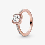 925 Silver Flower Rose European Ring Women DIY Jewelry Making Gift