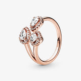 925 Silver Flower Rose European Ring Women DIY Jewelry Making Gift