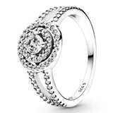 925 Silver Swirling Snake Leaves Band Ring