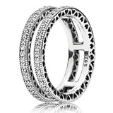 925 Silver Swirling Snake Leaves Band Ring
