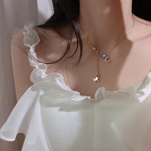 925 Silver Rocking Horse Charm Pendant Necklace for Women