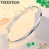 925 Sterling Silver Lucky Clover Bracelet for Women Wedding Jewelry