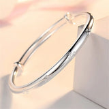 925 Sterling Silver Lucky Clover Bracelet for Women Wedding Jewelry