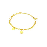 925 Silver Round Bracelet Geometric Shape Lucky Bracelet