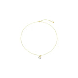 925 Silver Double Circle Zircon Pendant Necklace for Women