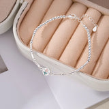 925 Silver Round Tulip Bracelet Elegant Floral Gift For Her