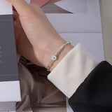 925 Silver Round Tulip Bracelet Elegant Floral Gift For Her