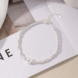 925 Silver Round Tulip Bracelet Elegant Floral Gift For Her