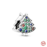 925 Silver Santa Claus Christmas Pendant Charm for Bracelet