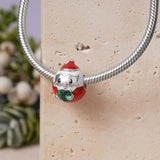 925 Silver Santa Dog Charm Pendant Bead for Bracelet