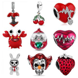 925 Silver Santa Dog Charm Pendant Bead for Bracelet