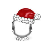 925 Silver Santa Hat Tree Socks Gift Charm Bead Jewelry