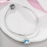 925 Silver Sea shell beads for DIY bracelet