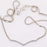 925 Silver Shimmering Wish Crystal Necklace for Bracelet DIY