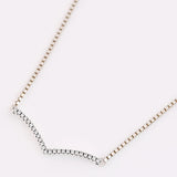 925 Silver Shimmering Wish Crystal Necklace for Bracelet DIY
