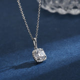 925 Silver Zircon Necklace Set CZ Pendants Gift For Women NK114/ER036