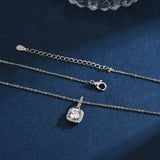 925 Silver Zircon Necklace Set CZ Pendants Gift For Women NK114/ER036