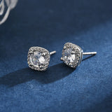 925 Silver Zircon Necklace Set CZ Pendants Gift For Women NK114/ER036