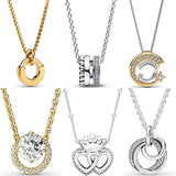 925 Silver Shooting Star Pave & Beads I-D Collier Pendant & Necklace