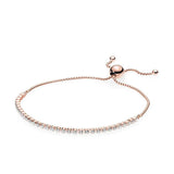 925 Sterling Silver Bracelet Thin Chain Adjustable Bracelet