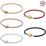 925 Silver Mesh Braided Bracelet for Charm Beads DIY