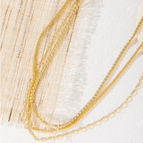 925 Silver Snake Chain 3 Layers 18K Choker Necklace NK145