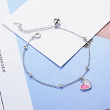 925 Silver Fresh Heart Ice Cream Bracelet for Sweet Girls