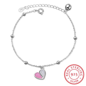 925 Silver Fresh Heart Ice Cream Bracelet for Sweet Girls