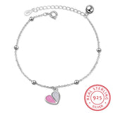 925 Silver Fresh Heart Ice Cream Bracelet for Sweet Girls