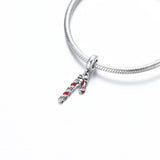 925 Sterling Silver Snowflake Pendant Charm Bead for Bracelet DIY Jewelry