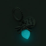 925 Sterling Silver Sparkle in the Dark Bulb Glow-worm Cat Bead charm